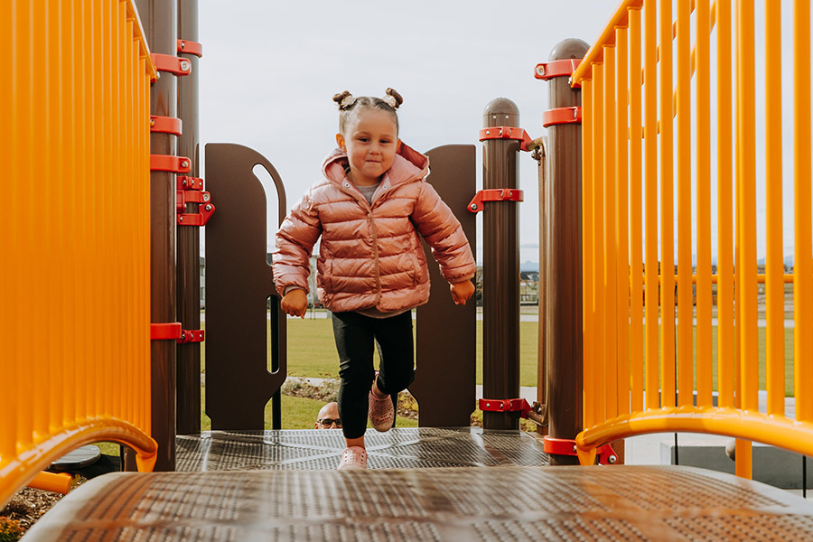 Child playing at Sunset Cove Park