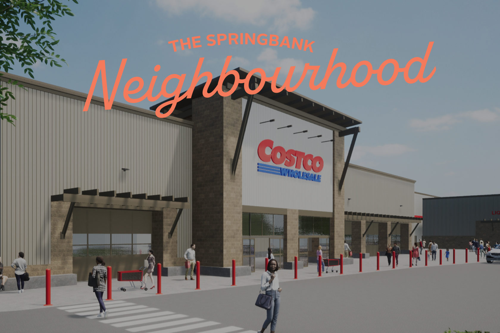 Rendering of the upcoming Costco in Springbank